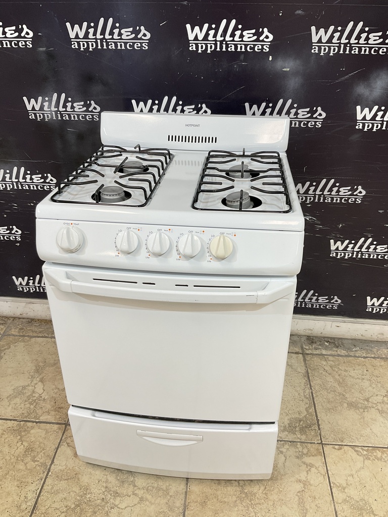 Hotpoint Used Natural Gas Stove 24inches (White) 