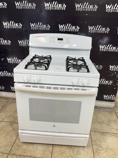 [101311] Ge Used Gas Propane Stove 30inches (White) 