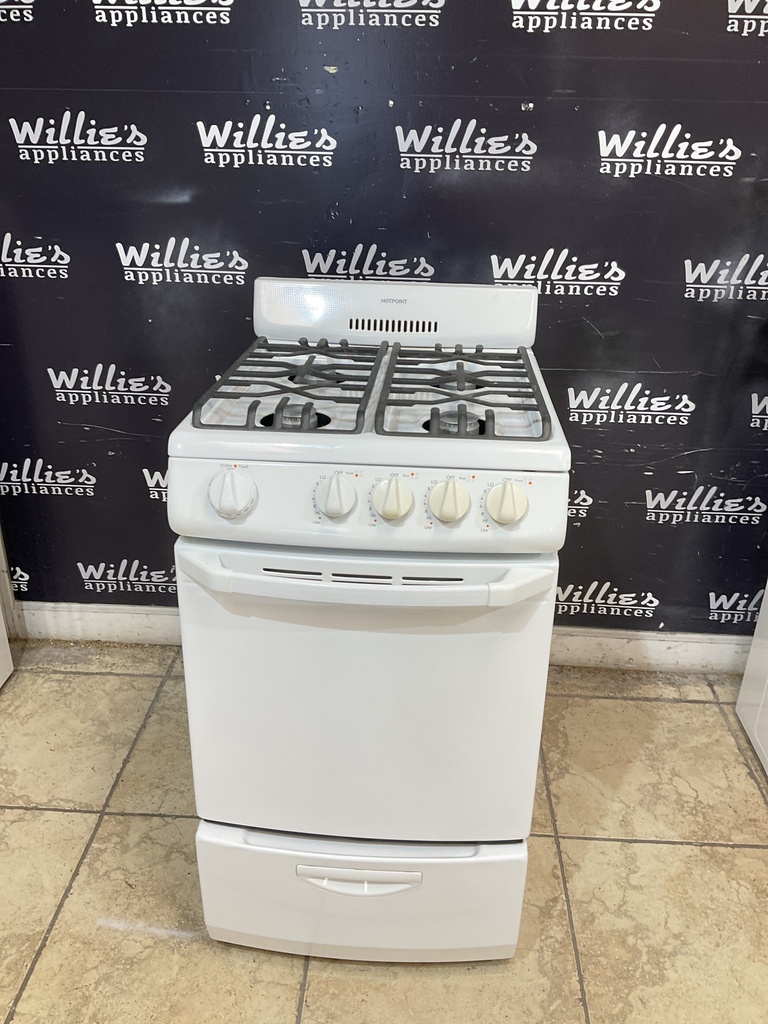 Hotpoint Used Natural Gas Stove 20inches (White) 