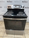 Ge Used Electric Stove 220volts (40/50 AMP) 30inches {4 prong} (Stainless steel) 