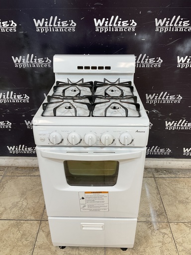 [101349] Amana Used Natural Gas Stove 20inches (White) 