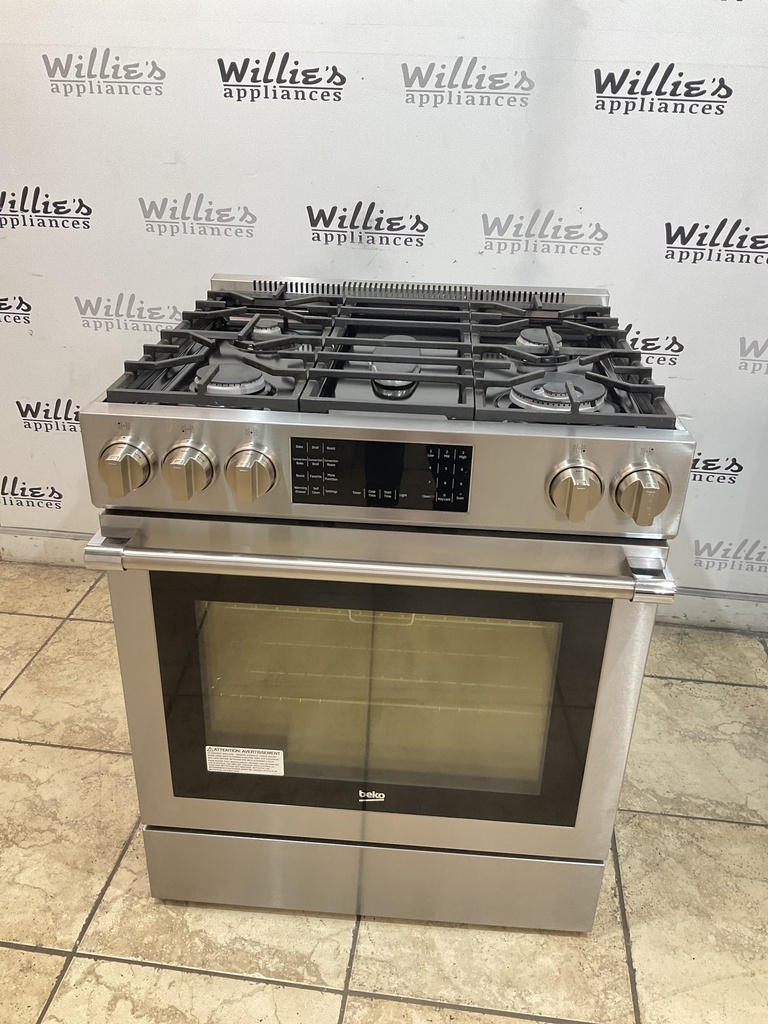 Beko Used Natural Gas Stove 30inches (Stainless Steel) 