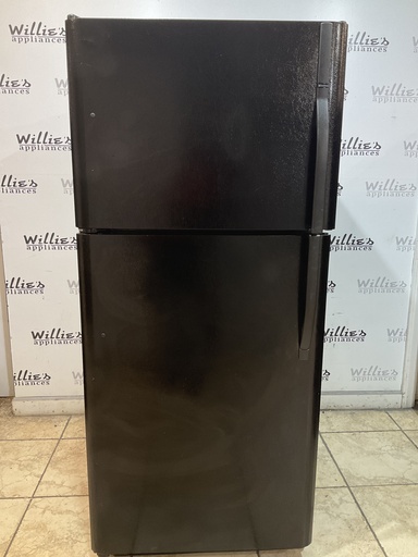 [101393] Kenmore Used Refrigerator Top and Bottom 30x68 1/2” (Black) 