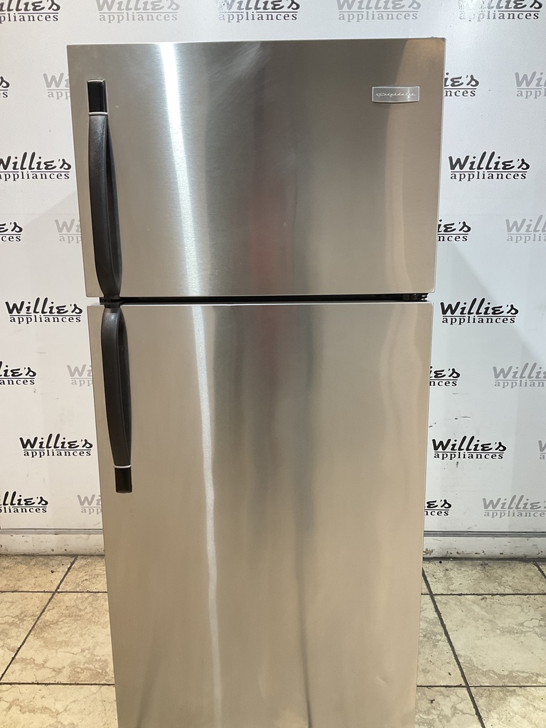 Frigidaire Used Refrigerator Top and Bottom 28 1/2” x 64 1/2” (Stainless Steel) 