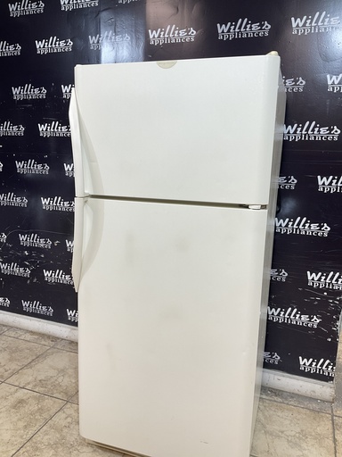 [101429] Frigidaire Used Refrigerator Top and Bottom 30x66 (White) 