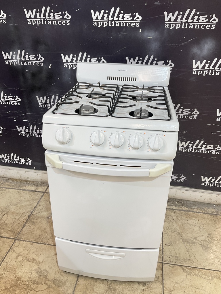 Hotpoint Used Natural Gas Stove 20inches (White) 