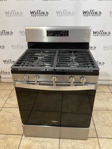 [101471] Whirlpool Used Natural Gas Stove 30inches (Stainless Steel) 