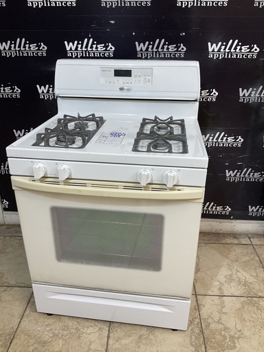 [101455] Whirlpool Used Natural Gas Stove 30inches (White) 