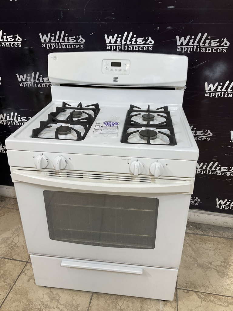 Kenmore Used Natural Gas Stove 30inches (White) 