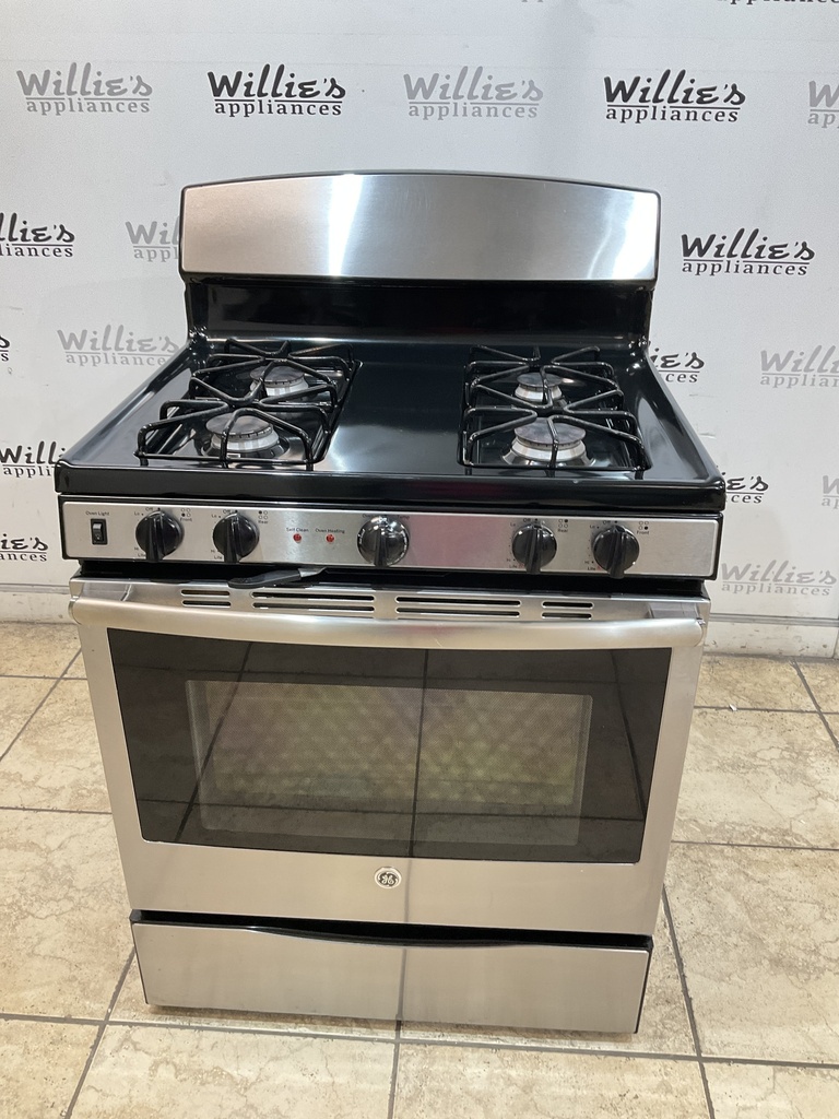 Ge Used Natural Gas Stove 30inches (Stainless Steel) 