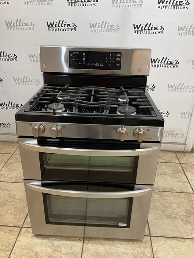 [101500] Lg Used Natural Gas Stove Double Oven 30inches (Stainless Steel) 