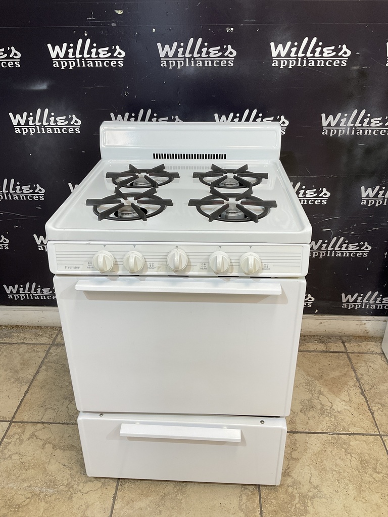 Premier Used Natural Gas Stove 24inches (White) 