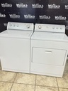 Whirlpool Used Natural Gas Set Washer/Dryer 27/29inches (White) 