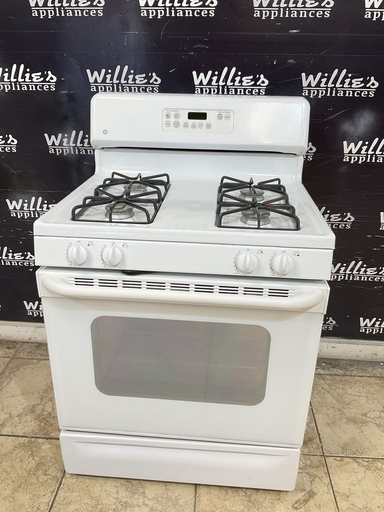 Ge Used Natural Gas Stove 30inches (White) 