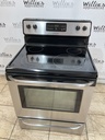 Frigidaire Used Electric Stove 220volts (40/50 AMP) 30inches {no cord} (Stainless steel) 