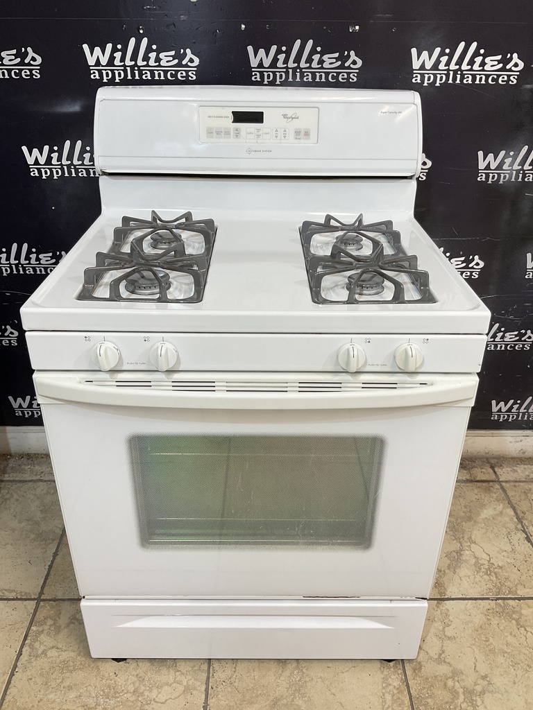 Whirlpool Used Natural Gas Stove 30inches (White) 