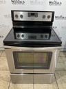 Whirlpool Used Electric Stove 220volts (40/50 AMP) 30inches {no cord} (Stainless Steel)