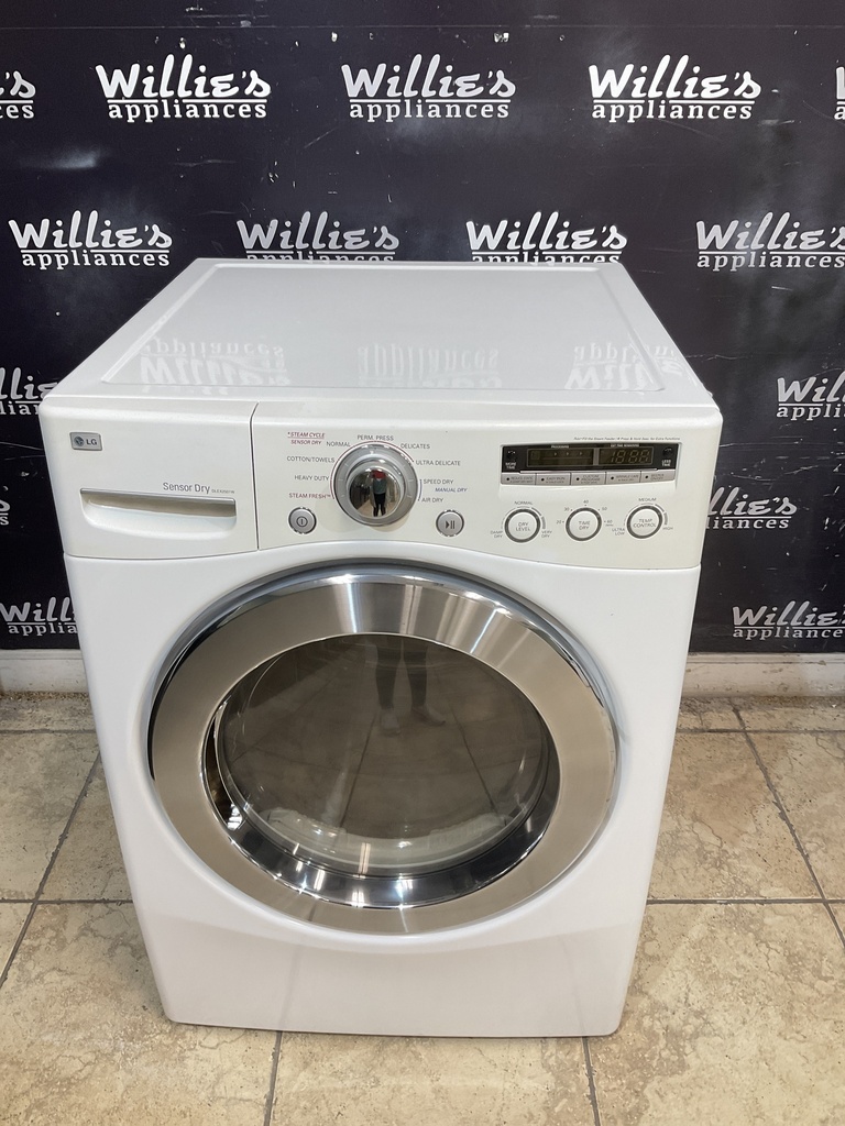 Lg Used Electric Dryer 220volts (30 AMP) 27inches {3 prong} (White) 