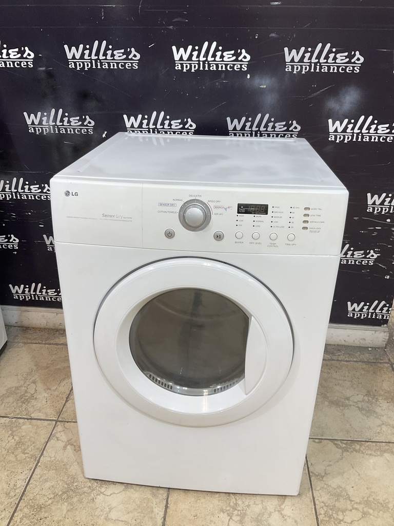 Lg Used Electric Dryer 220volts (30 AMP) 27inches {3 prong} (White) 