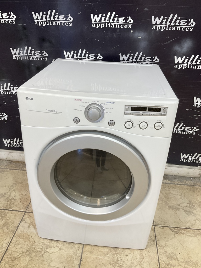 Lg Used Electric Dryer 220volts (30 AMP) 27inches {3 prong} (White) 