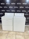 Kenmore Used Electric Set Washer/Dryer 220volts (30 AMP) 27inches {3 prong} (White) 