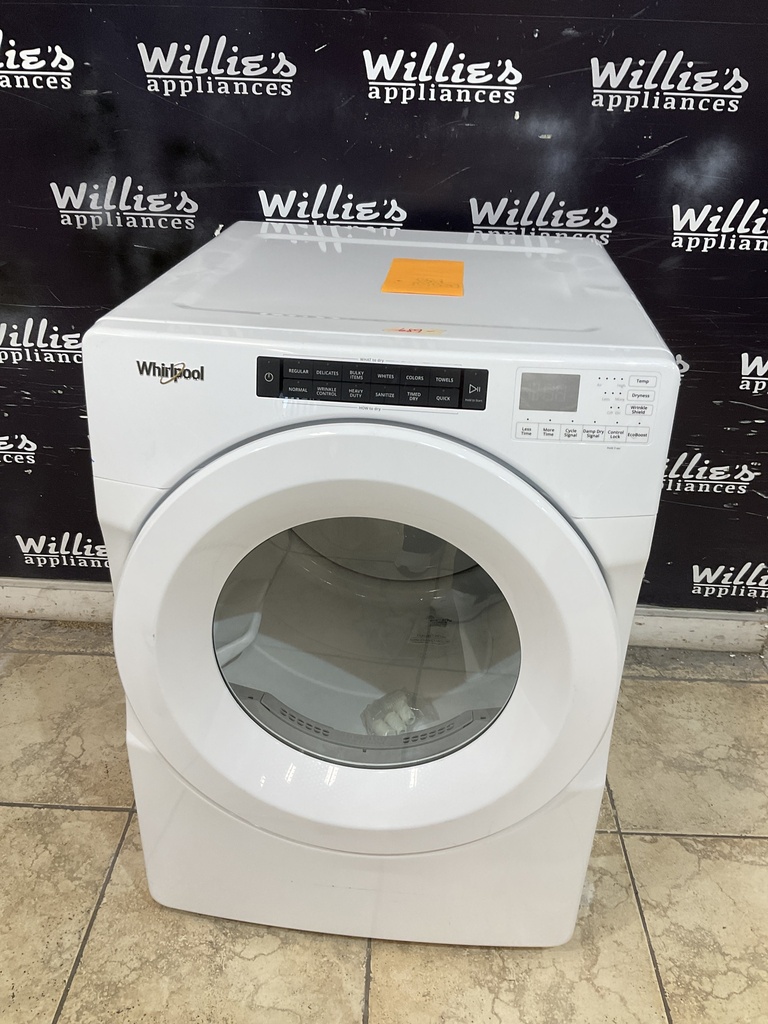 Whirlpool New Open Box Electric Dryer 220volts (30 AMP) 27inches {no cord} (White) 