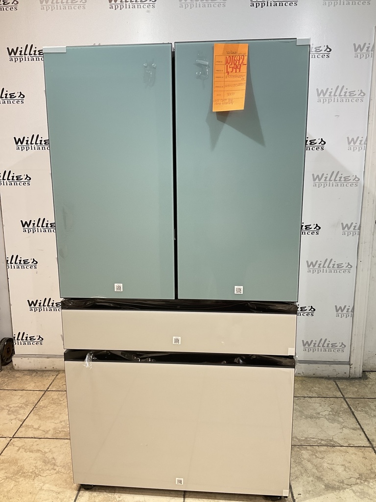 Samsung New Open Box Refrigerator French Door 36x70 (Ivory Beige/Turquoise) 