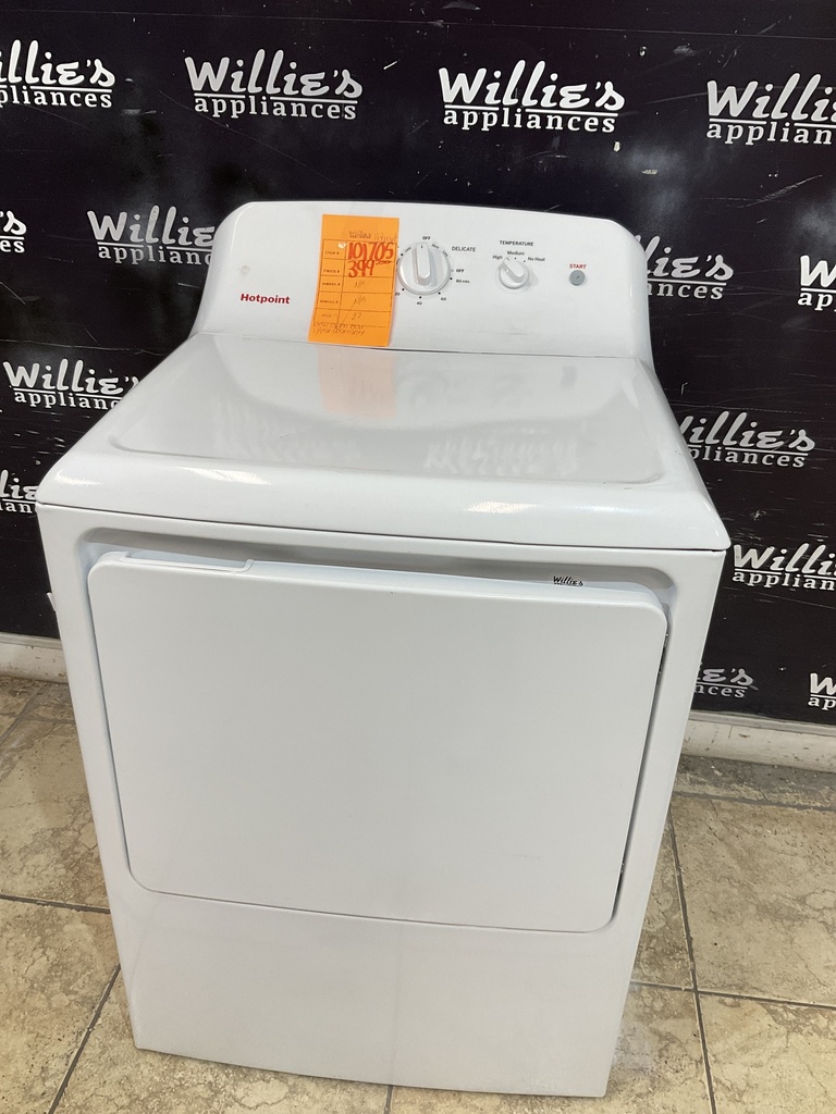 Hotpoint New Open Box Natural Gas Dryer 27inches (White) 