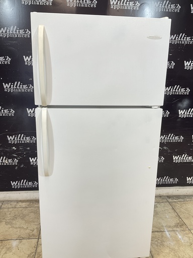 [101793] Frigidaire Used Refrigerator Top and Bottom 30x66 1/2” (White) 