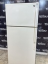 Ge Used Refrigerator Top and Bottom 28x67 (Bisque) 