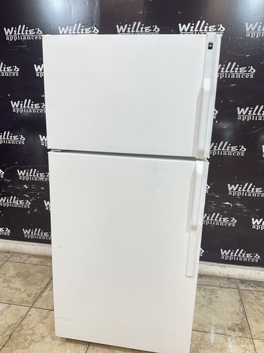 [101809] Hotpoint Used Refrigerator Top and Bottom 28x61 1/2” (White) 