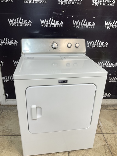 [101866] Maytag Used Electric Dryer 220volts (30 AMP) 29inches {3 prong} (White) 