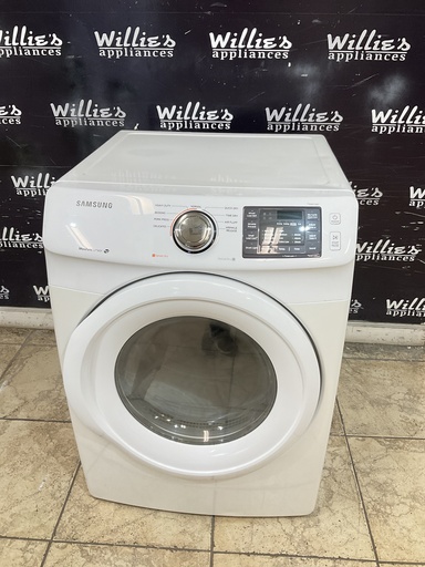 [101869] Samsung Used Electric Dryer 220volts (30 AMP) 27inches {3 prong} (White) 