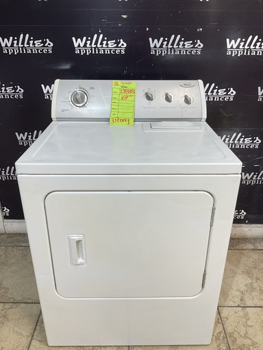 [101898] Whirlpool Used Electric Dryer 220volts (30 AMP) 29inches {3 prong} (White) 