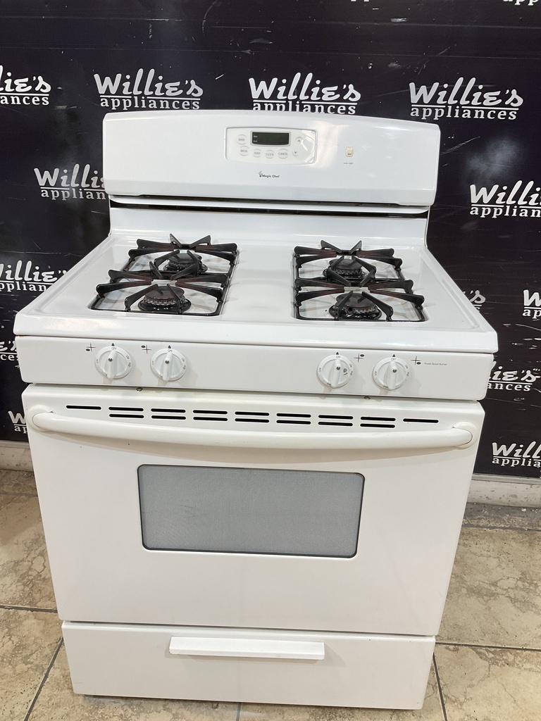 Magic Chef Used Natural Gas Stove 30inches (White) 