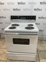 Hotpoint Used Electric Stove 220volts (40/50 AMP) 30inches {no cord} (White/Black) 