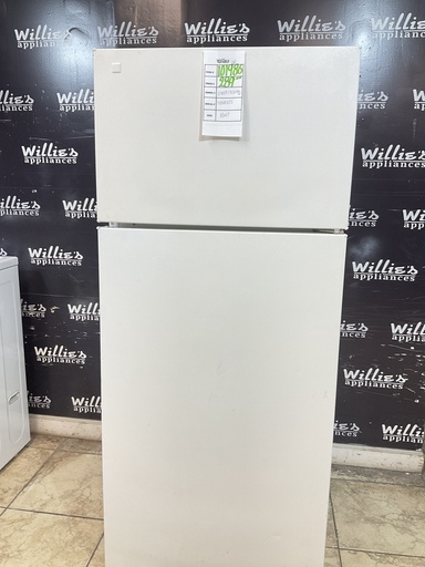 [101986] Ge Used Refrigerator Top and Bottom 28x67 (White)