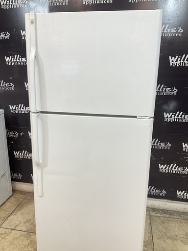 [101973] Ge Used Refrigerator Top and Bottom 30x66 1/2” (White) 