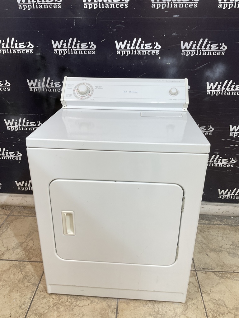 Whirlpool Used Electric Dryer 220volts (30 AMP) 29inches {3 prong} (White) 