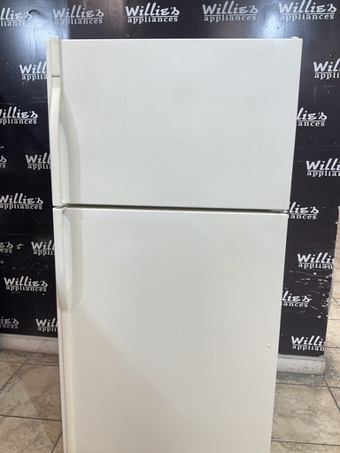 [102048] Kenmore Used Refrigerator Top and Bottom 33x65 1/2” (Bisque) 
