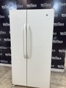 Ge Used Refrigerator Side by Side 34x67 1/2’ (Bisque) 