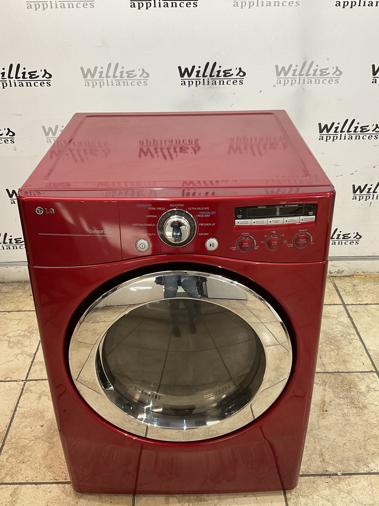 Lg Used Electric Dryer 220volts (30 AMP) 27inches {4 prong} (Red) 