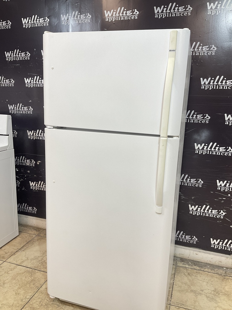 Kenmore Used Refrigerator Top and Bottom 30x65 1/2” (White) 