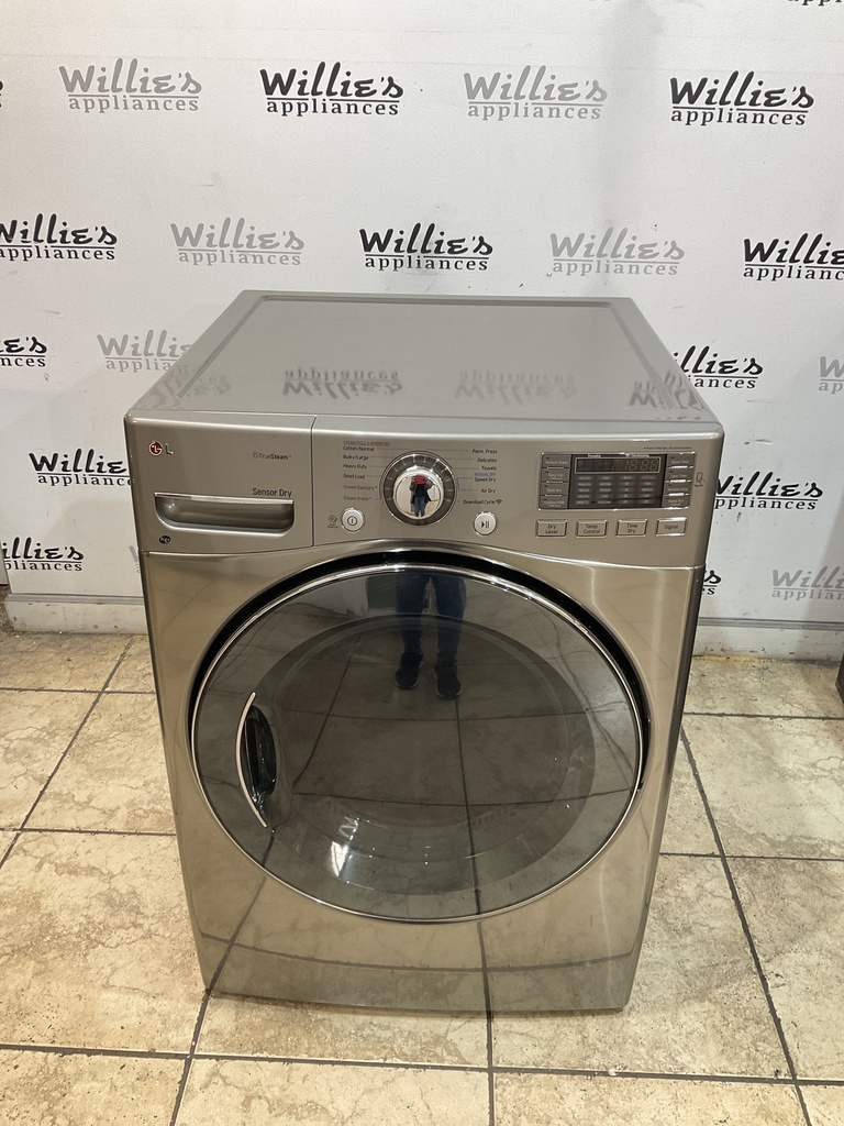 Lg Used Electric Dryer 220volts (30 AMP) 27inches {3 prong} (Grey)