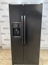 Ge Used Refrigerator Side by Side 32x67 1/2” (Black) 