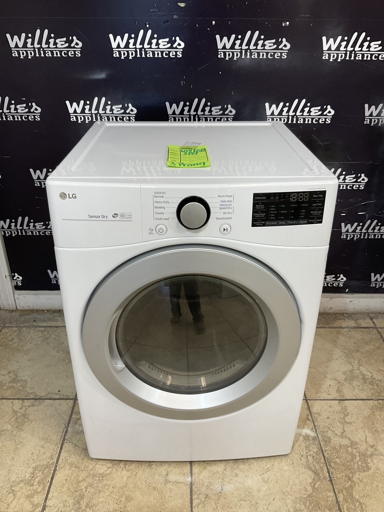 Lg Used Electric Dryer 220volts (30 AMP) 27inches {3 prong} (White) 