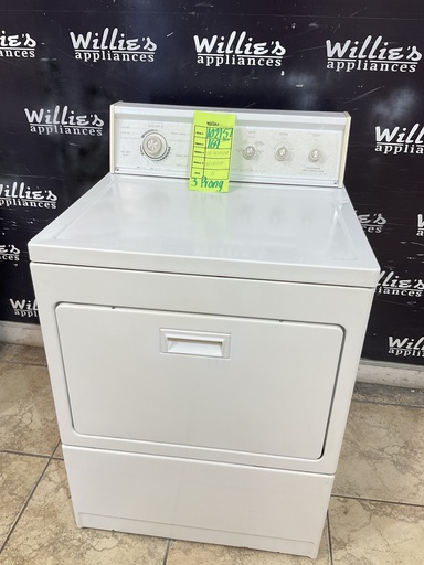 [102157] Kenmore Used Electric Dryer 220 volts (30 AMP) 27inches {3 prong} 