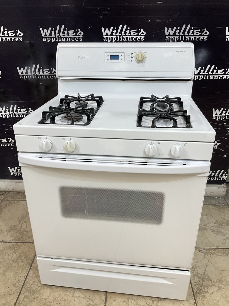 Whirlpool Used Natural Gas Stove 30inches (White) 