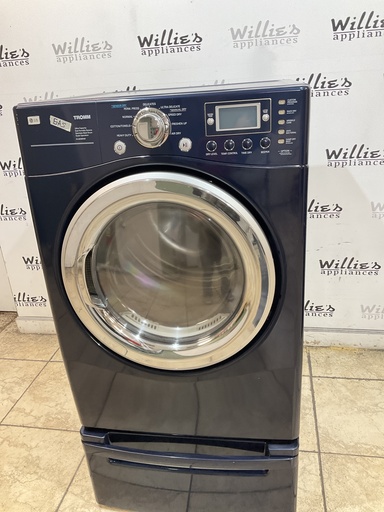 [102205] Lg Used Natural Gas Dryer 27inches (Blue) 