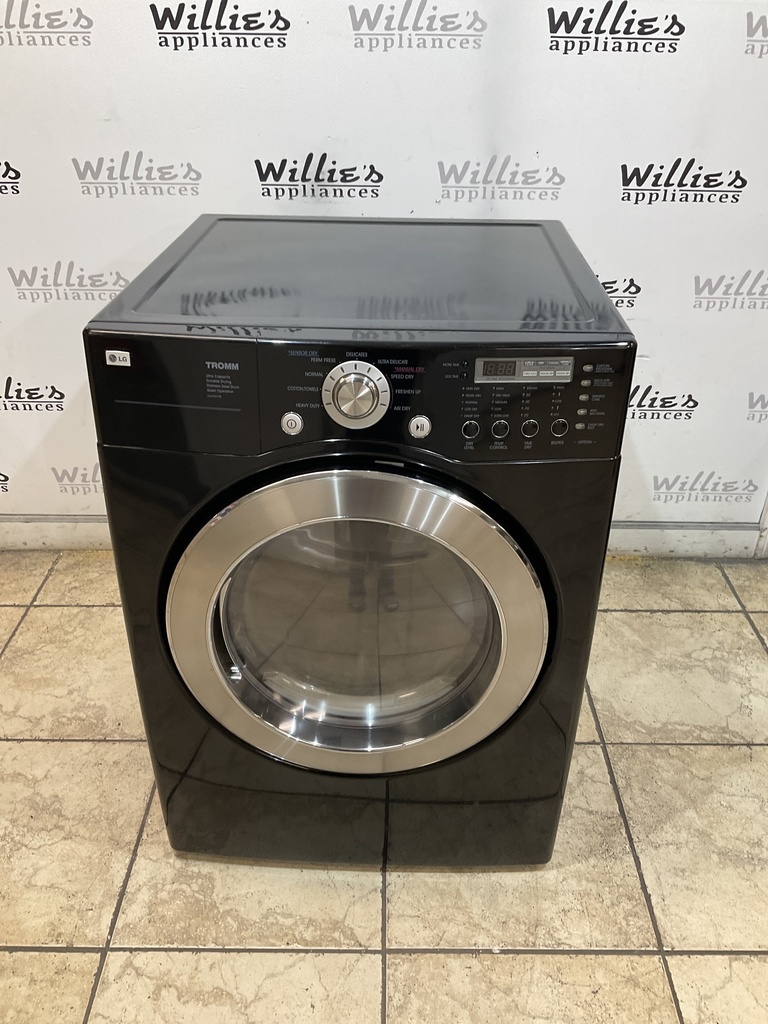 Lg Used Electric Dryer 220volts (30 AMP) 27inches {no cord} (Black)
